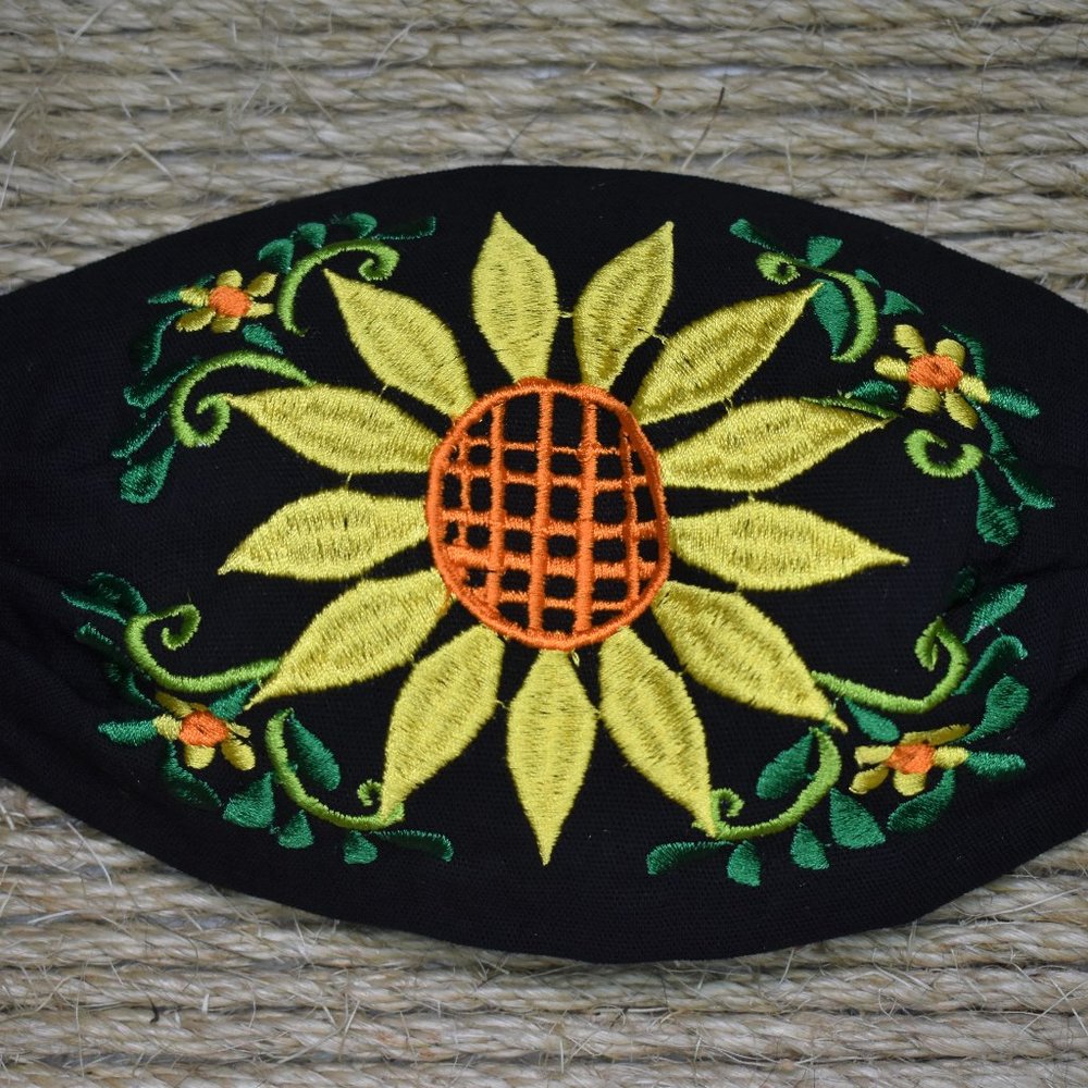 Sunny Sunflower Face Masks-Artesania Mexicana
